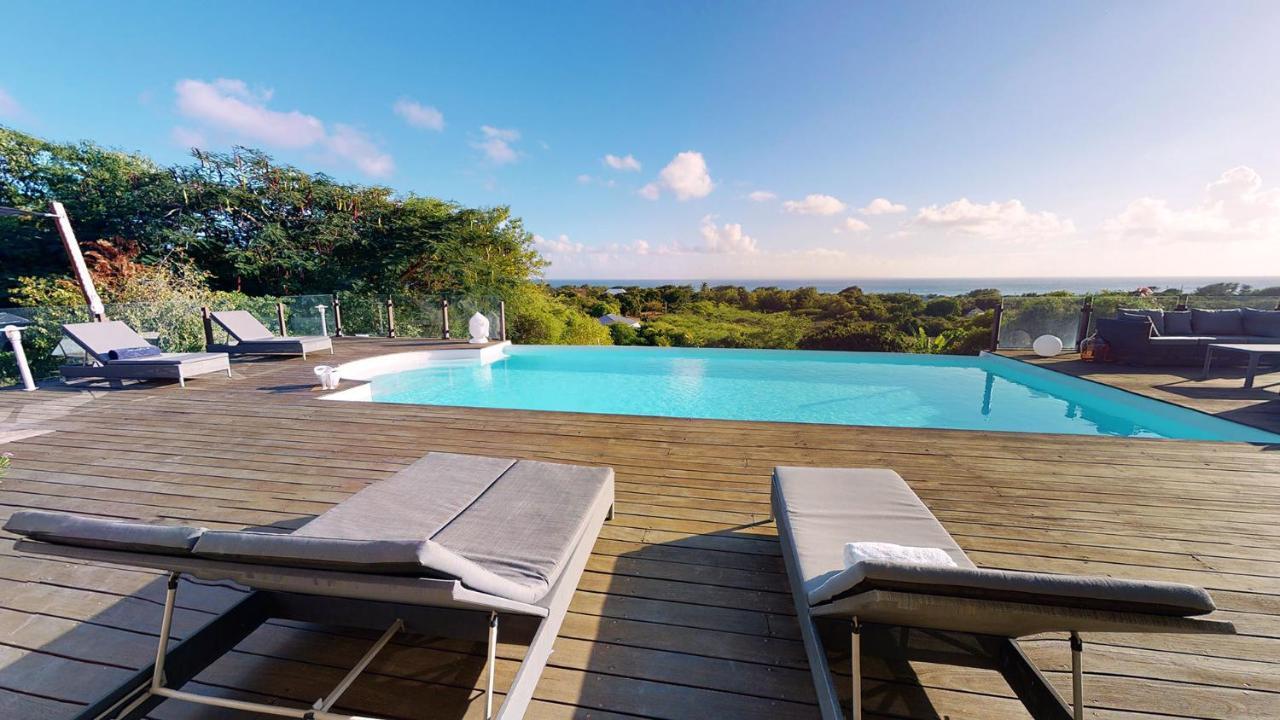 Villa Deluxe L'Hacienda Villa Vue Mer 180 Piscine Jacuzzi Proche Plage Marina Golf Pointe Des Chateaux Et Casino Jardin Clos Voyage Durable 생프랑수아 외부 사진