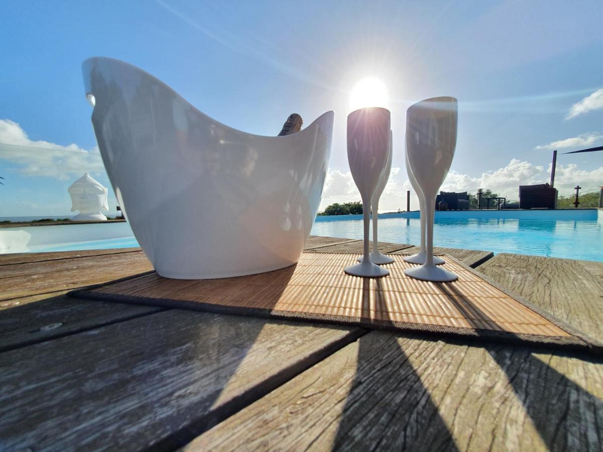 Villa Deluxe L'Hacienda Villa Vue Mer 180 Piscine Jacuzzi Proche Plage Marina Golf Pointe Des Chateaux Et Casino Jardin Clos Voyage Durable 생프랑수아 외부 사진