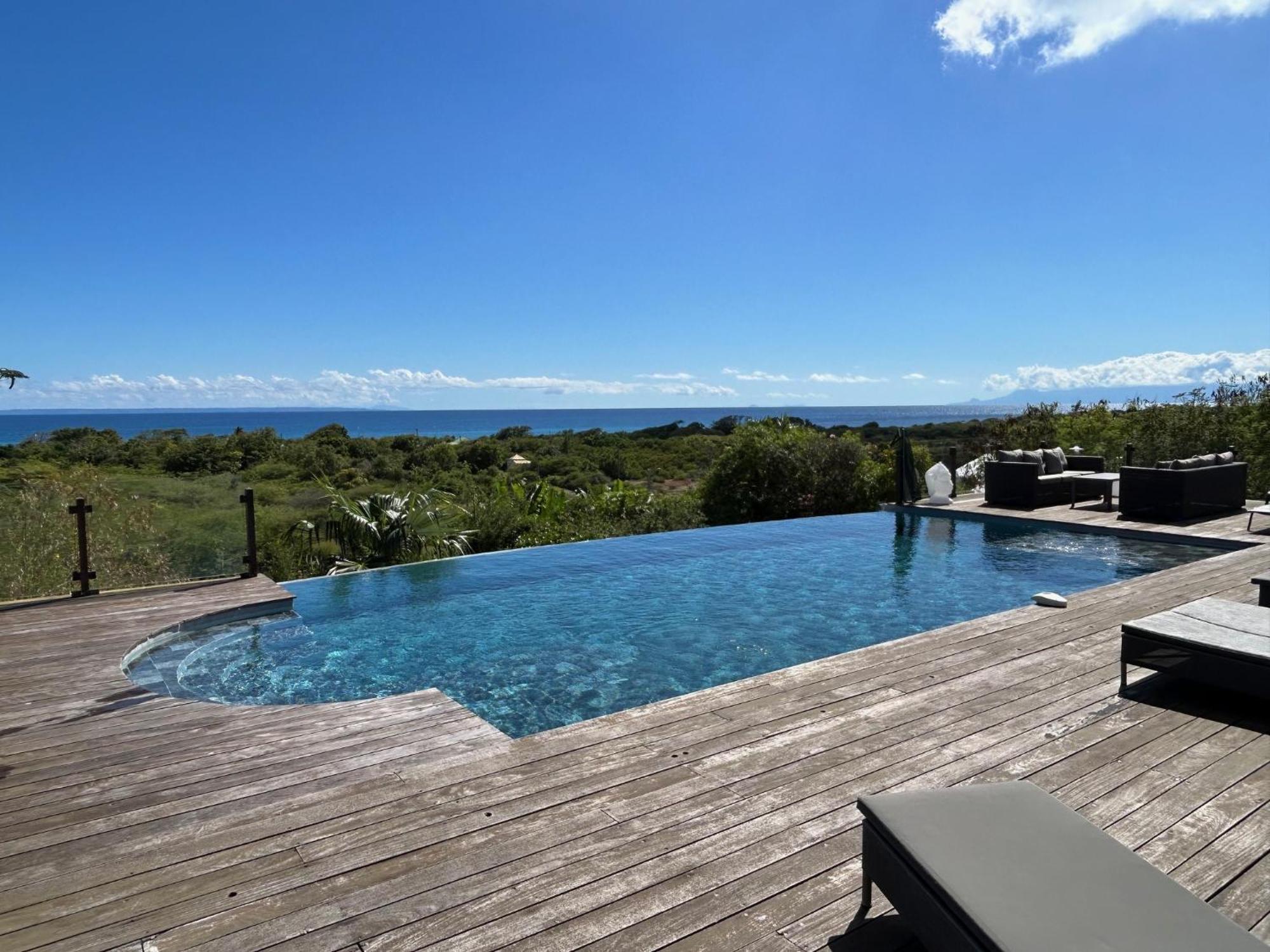 Villa Deluxe L'Hacienda Villa Vue Mer 180 Piscine Jacuzzi Proche Plage Marina Golf Pointe Des Chateaux Et Casino Jardin Clos Voyage Durable 생프랑수아 외부 사진