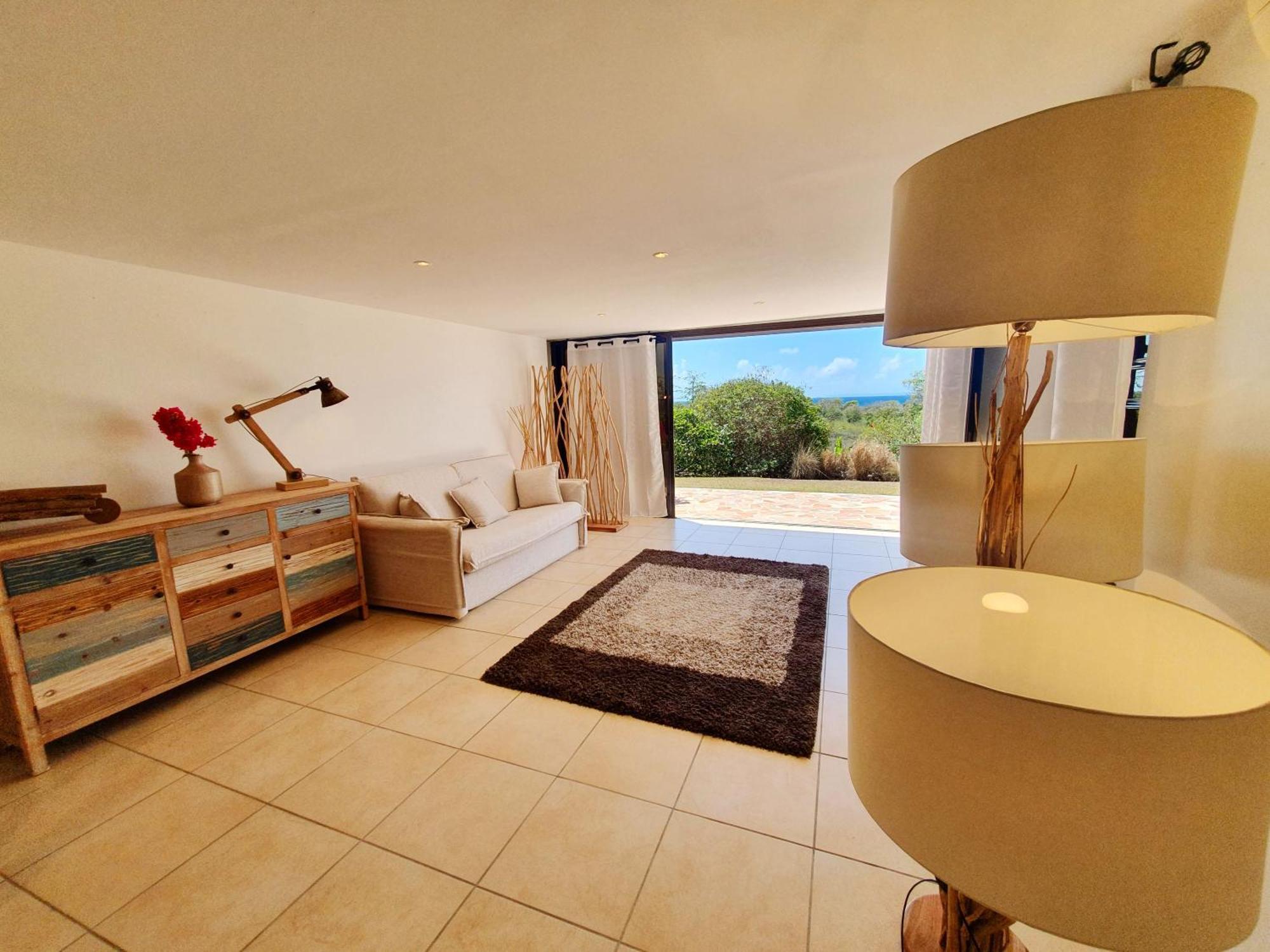 Villa Deluxe L'Hacienda Villa Vue Mer 180 Piscine Jacuzzi Proche Plage Marina Golf Pointe Des Chateaux Et Casino Jardin Clos Voyage Durable 생프랑수아 객실 사진