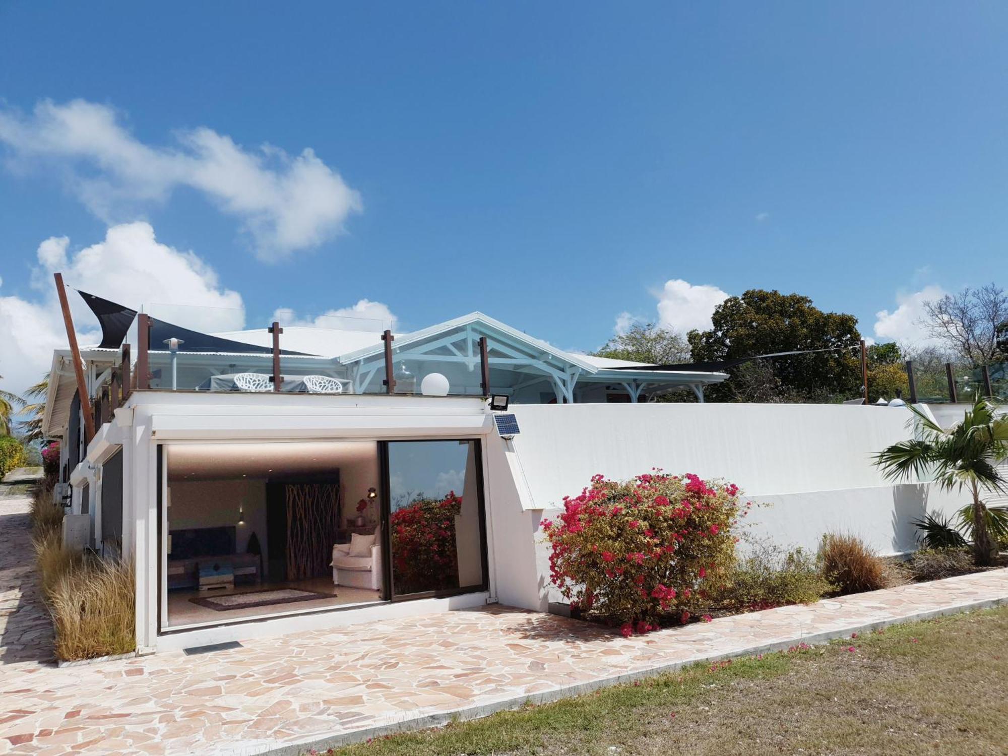 Villa Deluxe L'Hacienda Villa Vue Mer 180 Piscine Jacuzzi Proche Plage Marina Golf Pointe Des Chateaux Et Casino Jardin Clos Voyage Durable 생프랑수아 객실 사진