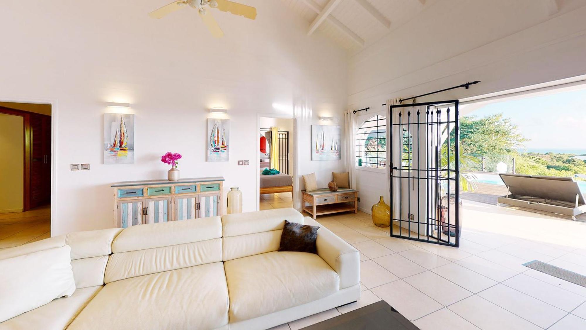 Villa Deluxe L'Hacienda Villa Vue Mer 180 Piscine Jacuzzi Proche Plage Marina Golf Pointe Des Chateaux Et Casino Jardin Clos Voyage Durable 생프랑수아 객실 사진
